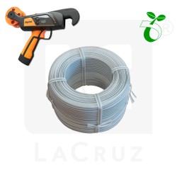 BIOFIX80 - Bobina da 80 m di filo in materiale biodegradabile in soil per legatrici elettroniche mod. F3X. Realizzato con materiale che rispetta la normativa ISO 17556, certificato TÜV., markets:  []string{"A", "B", "AU"}